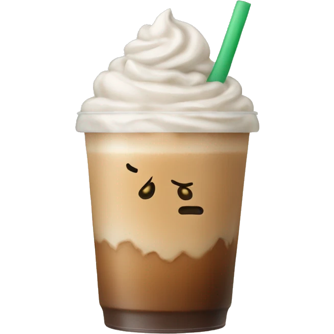 Iced latte emoji