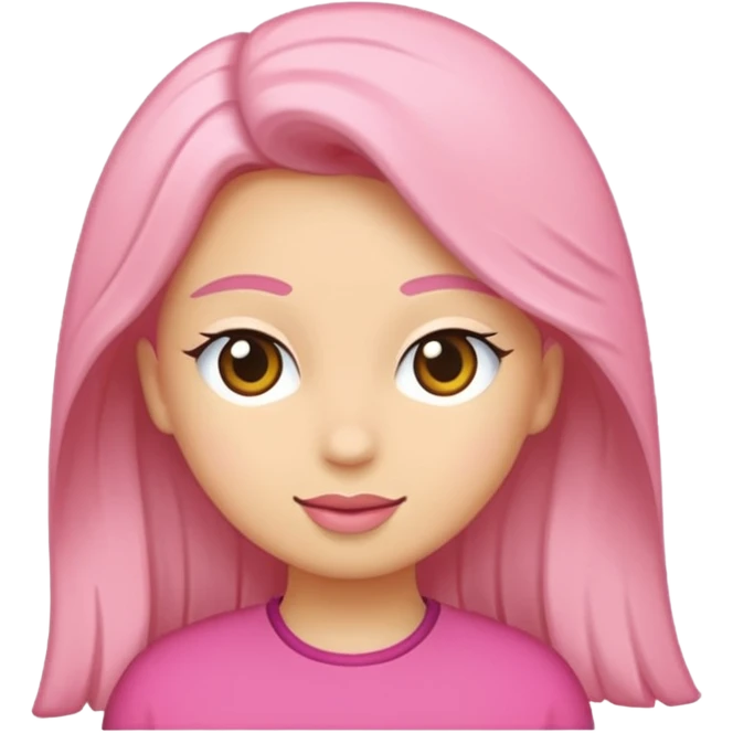 🥳🎀 pembe bir tokasını takan bey kızın elinde bir hediye var emoji