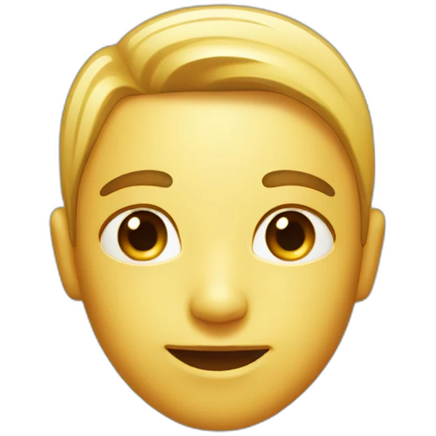 very clean and shiny face emoji