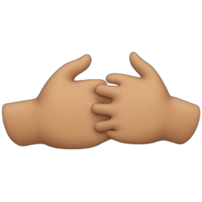 two hands together like turkey emoji