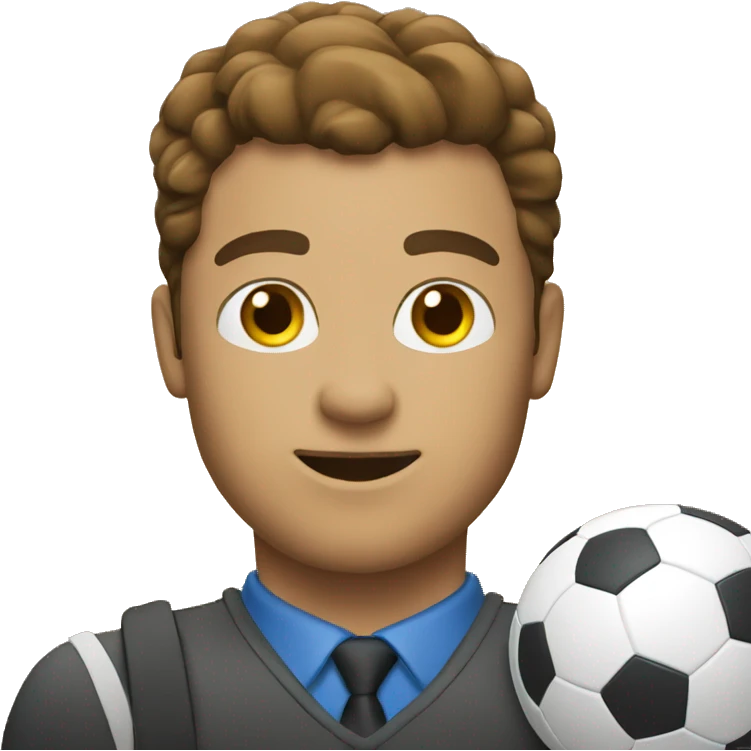 IT guy with football guy emoji