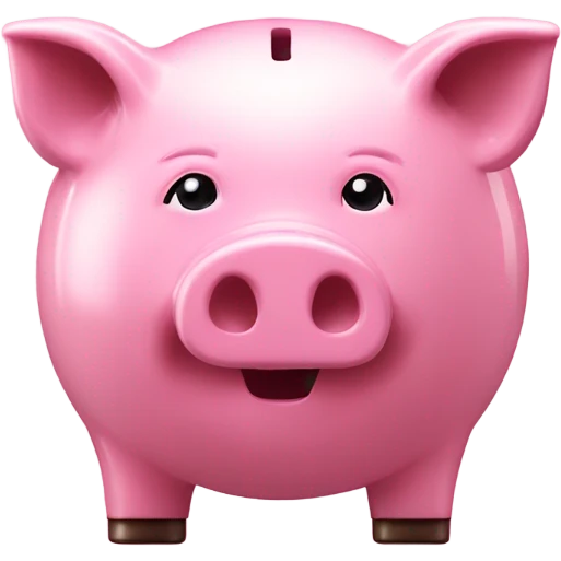 Pig bank emoji