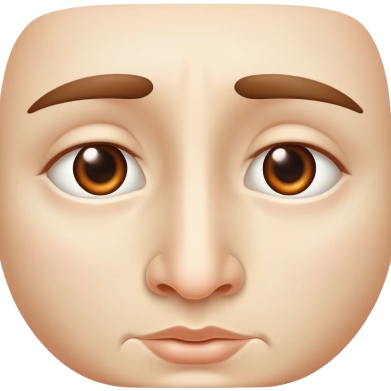 A human nose, front view emoji