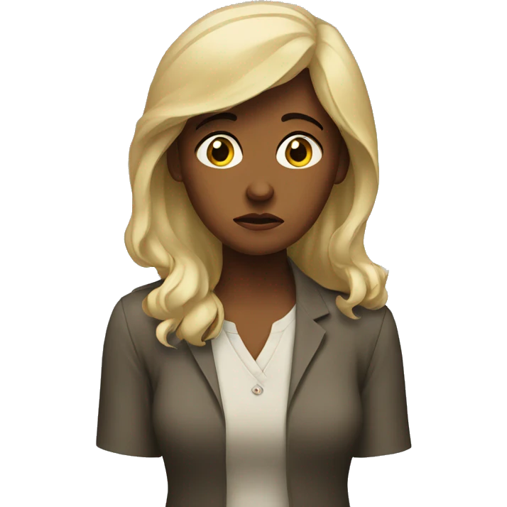 concerned woman emoji