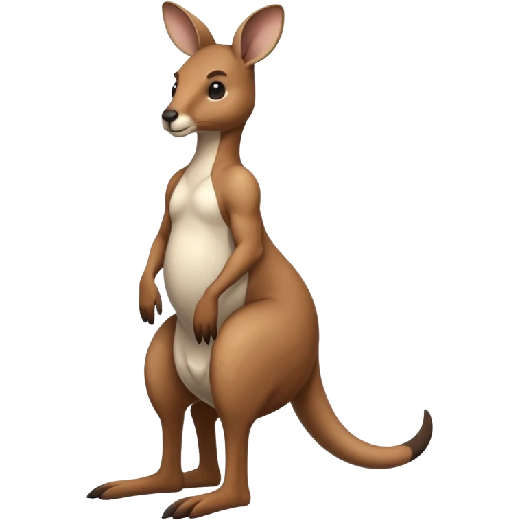 Kangaroo balancing on its tail emoji