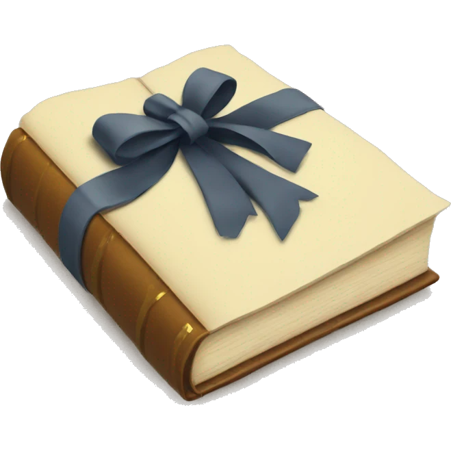 Book with a bow emoji