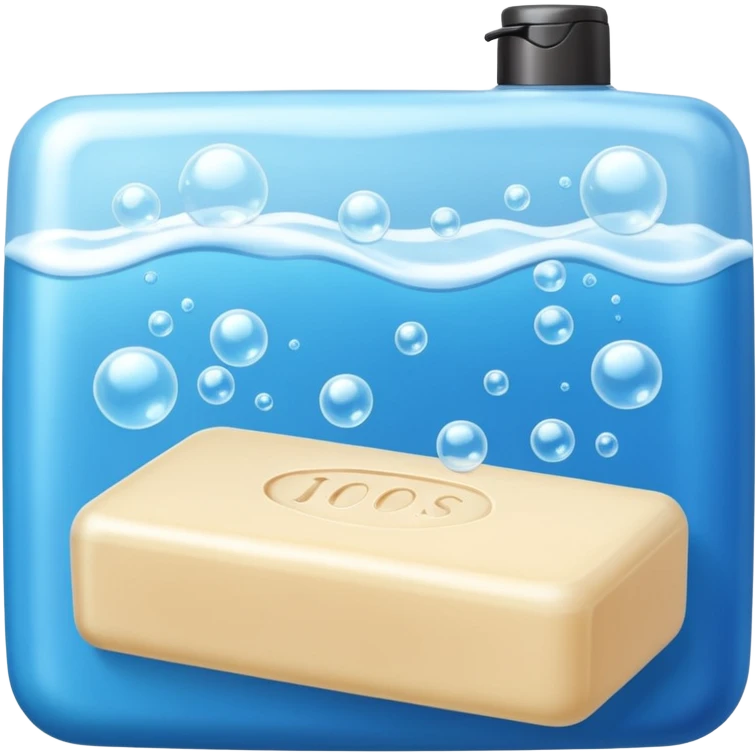 Soap and shampoo emoji