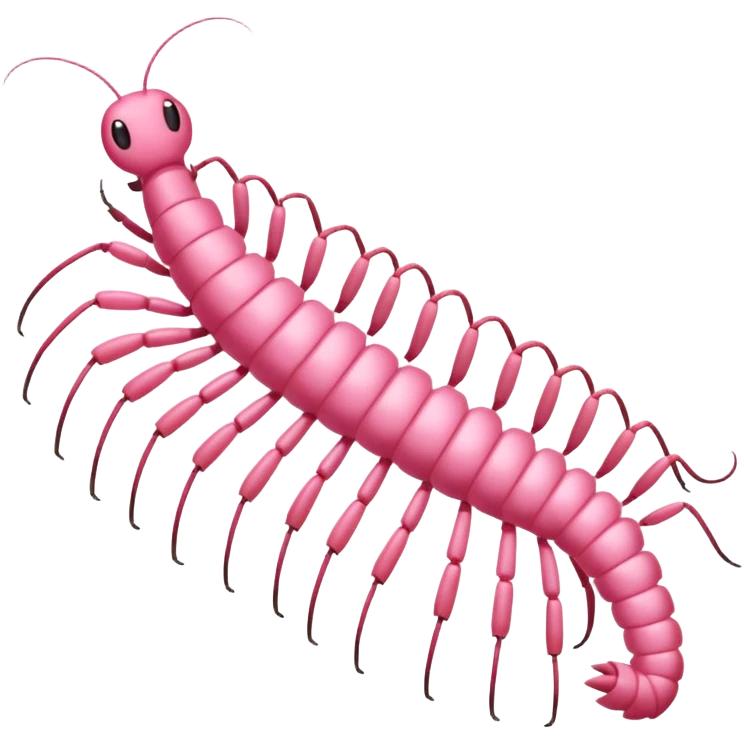 Light pink centipede  emoji