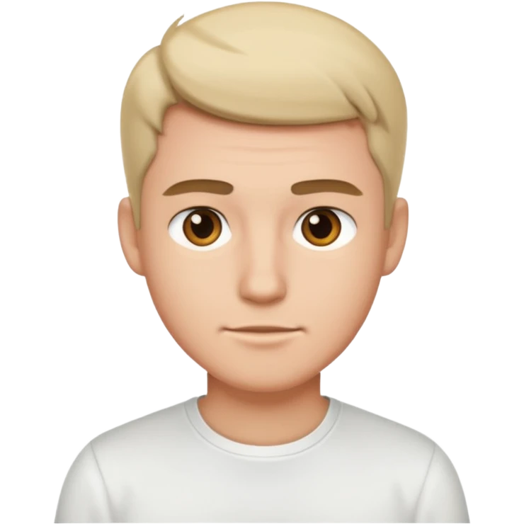 male in plain shirt emoji