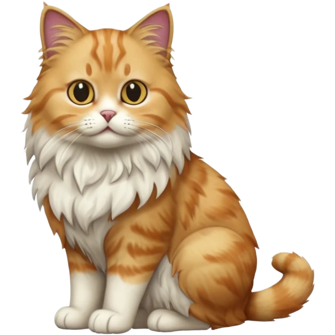Hyperrealistic lifelike cat (full body) photo emoji