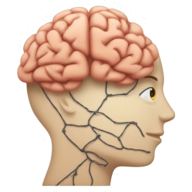 face with brain connected emoji