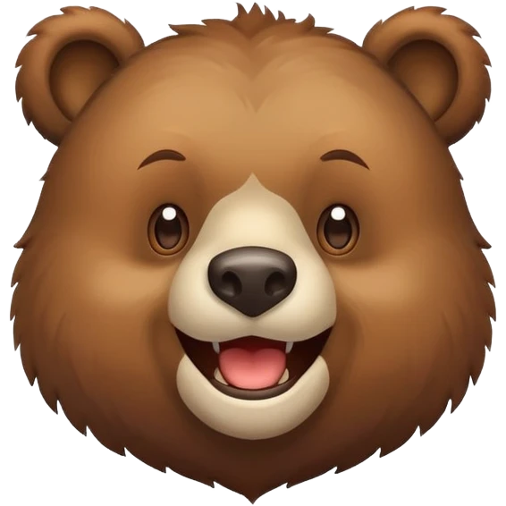 Bear smile emoji
