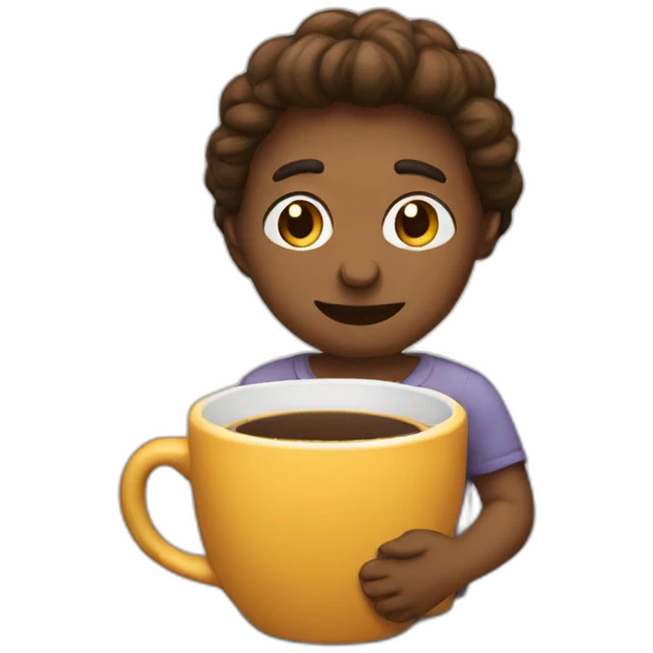 MIFFI DRINKING COFFE emoji