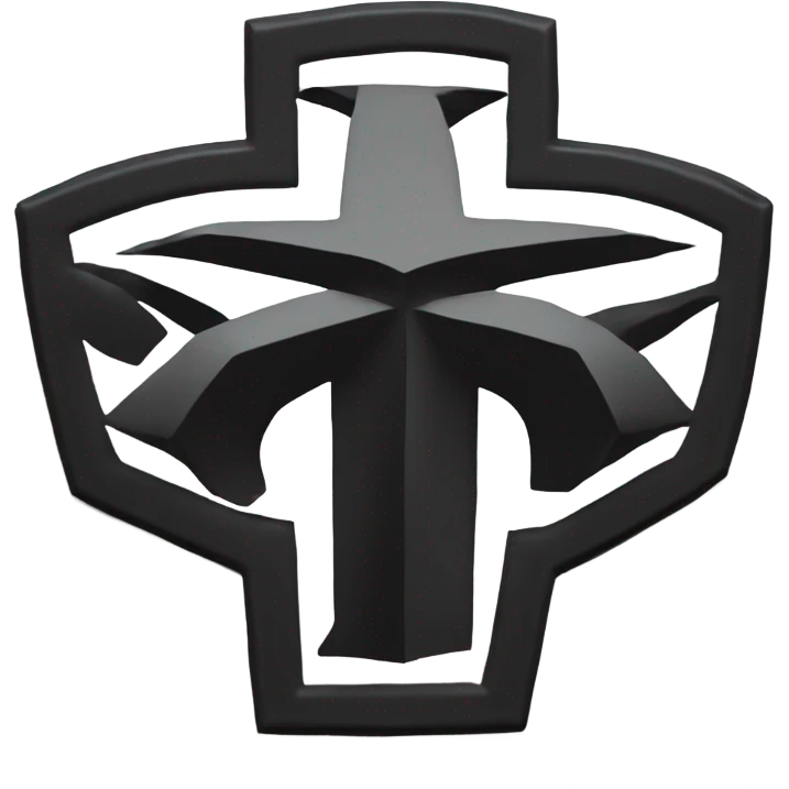 Black beveled Texas a&m lone star logo emoji
