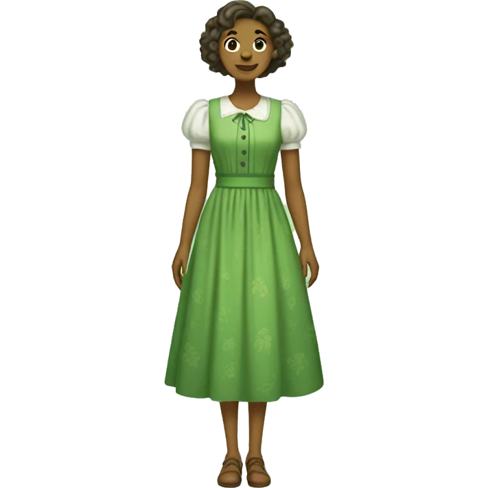Green Cottagecore dress emoji