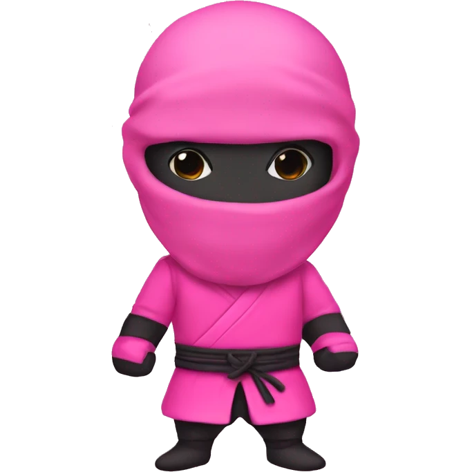 Pink ninja emoji
