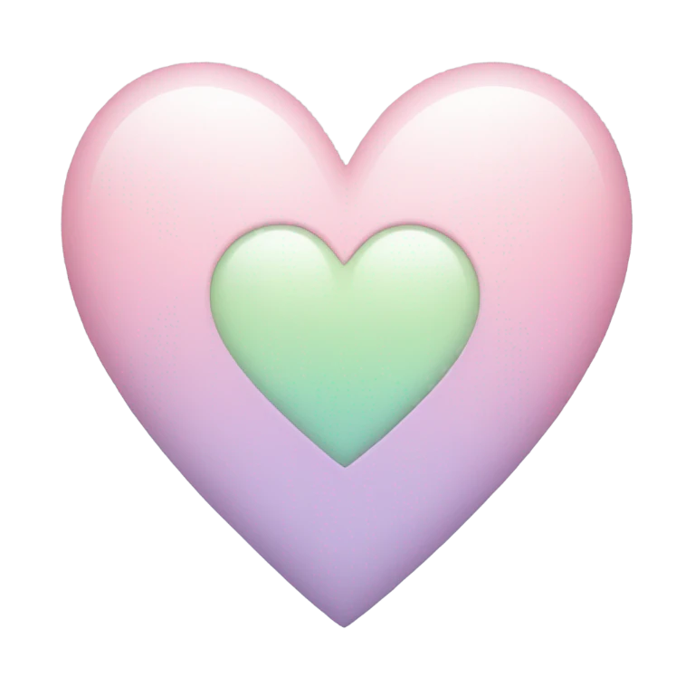 Pastel heart emoji