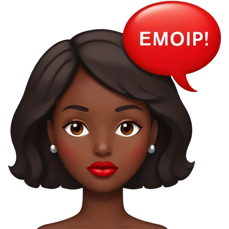 lips and words emoji