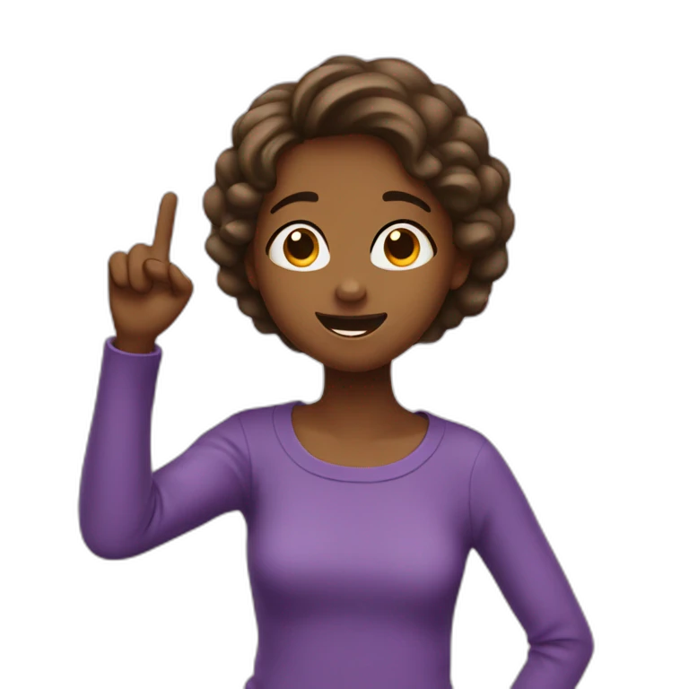 Fille qui dab emoji