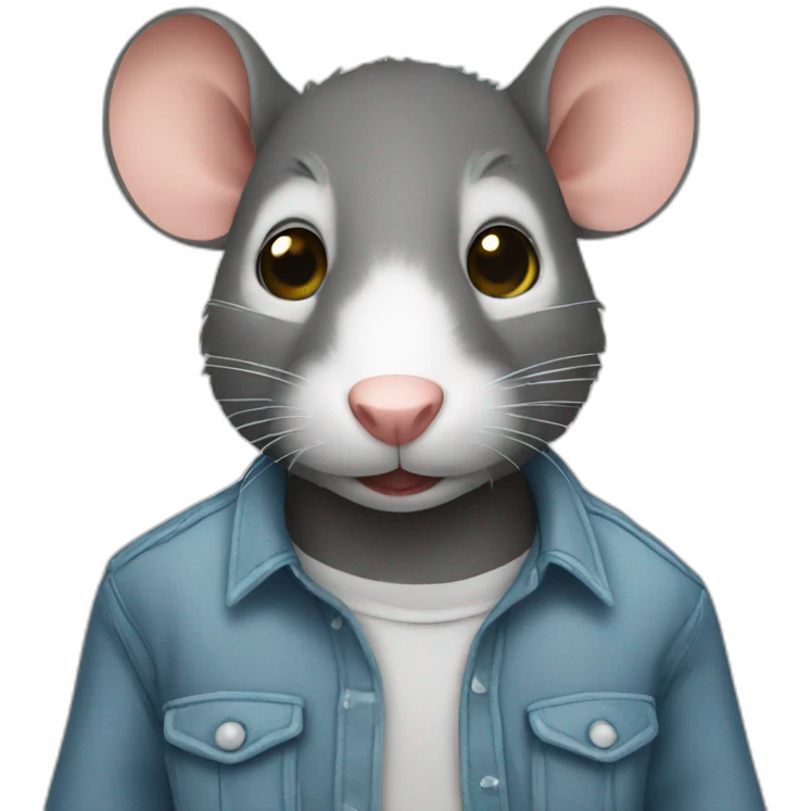 rat with shirt emoji
