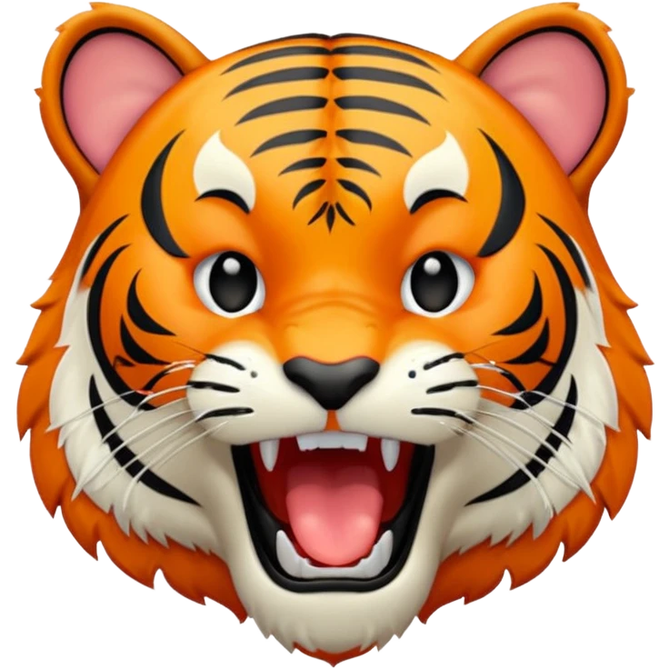 Tigre qui baille emoji
