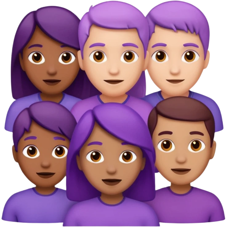 purple people group emoji