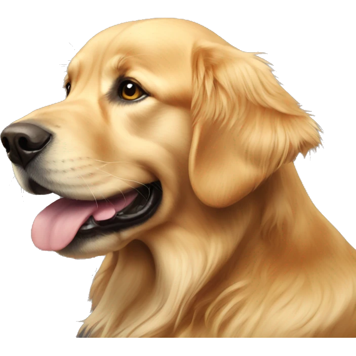 a golden retriever  emoji