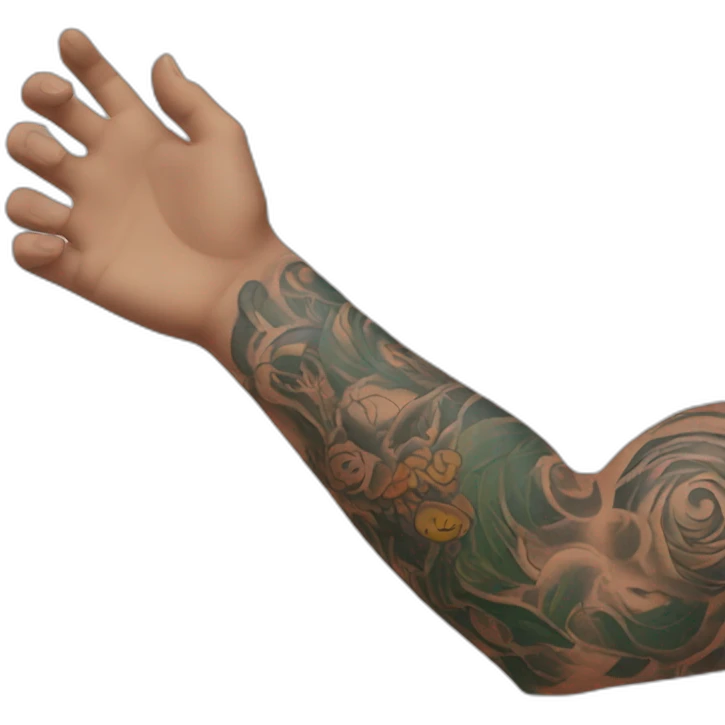 tattooed arm emoji
