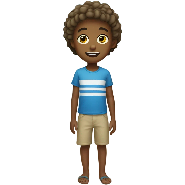 a kid on the beach emoji