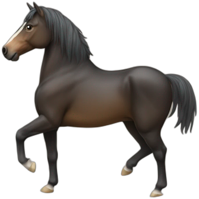 Cheval sur un humain emoji