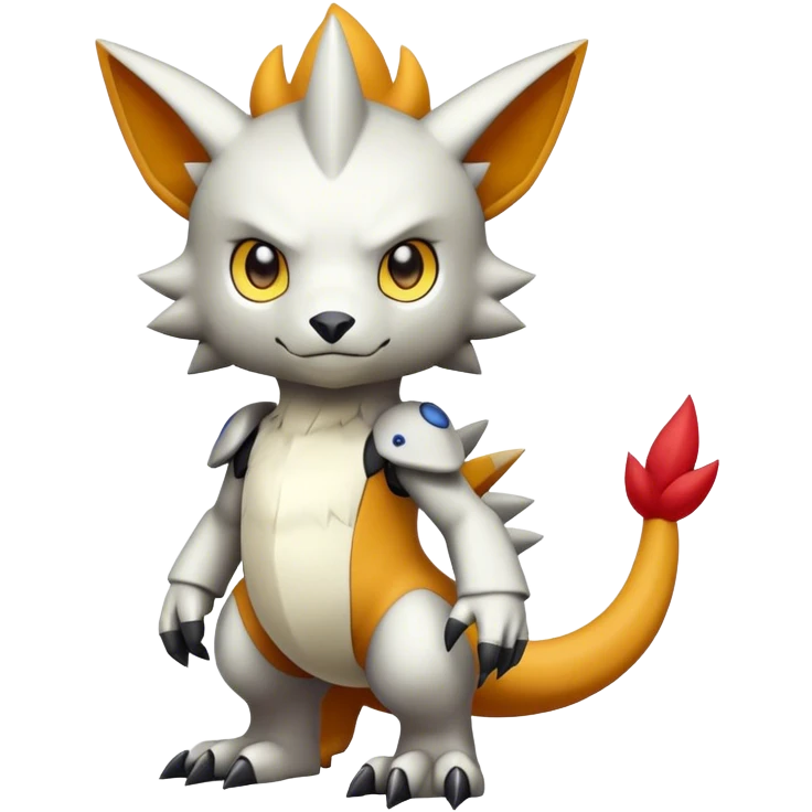 cute kawaii cool edgy Digimon-Fakemon-animal full body emoji