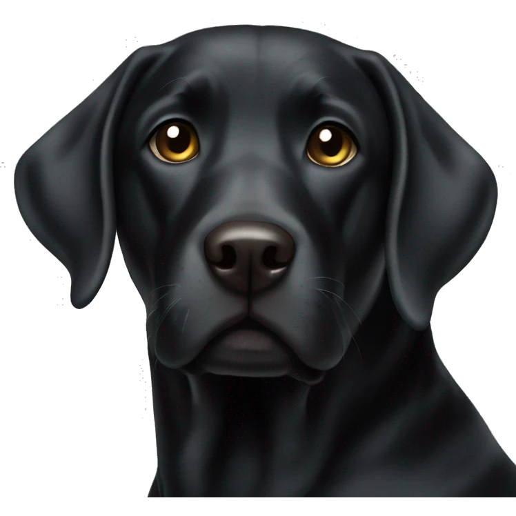 Black labrador emoji