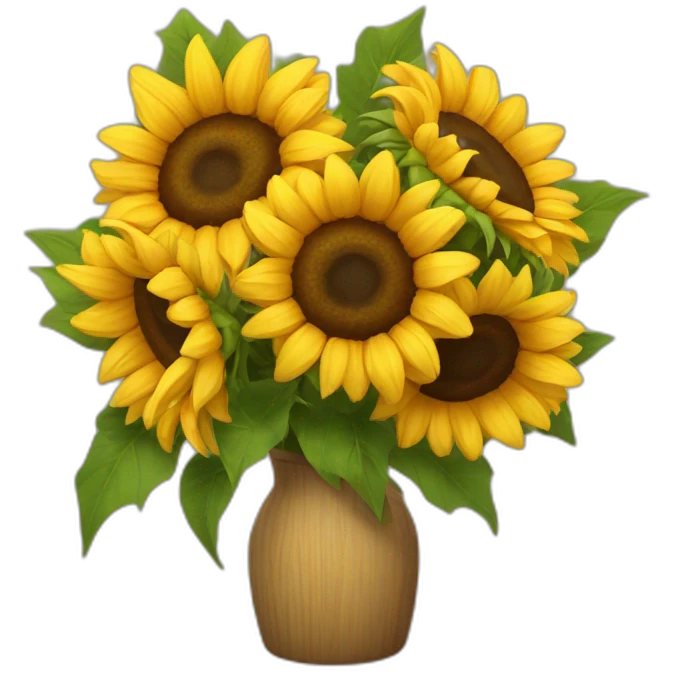 Bouquet of sunflowers emoji
