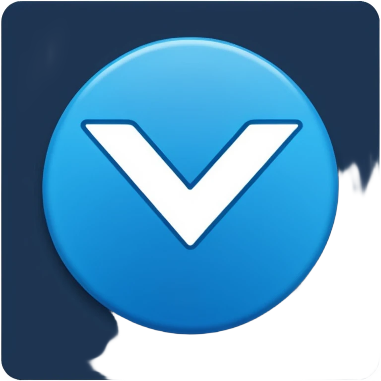 Instagram verification badge emoji in a blue outlined circular shape emoji