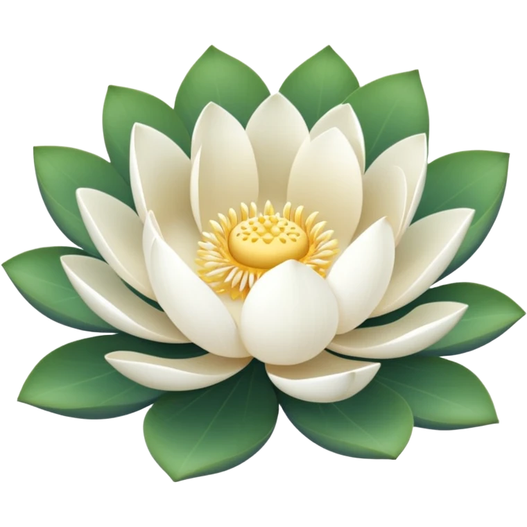 a white Lotus Flower emoji