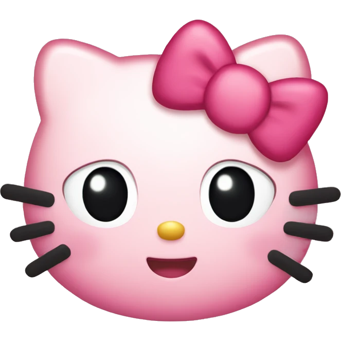 hello kitty blushing  emoji