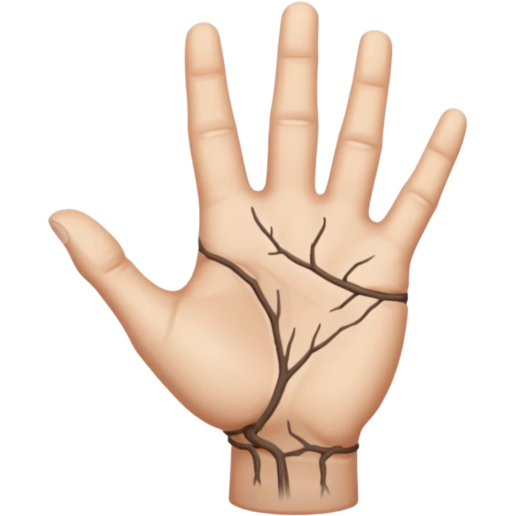 A rotating hand emoji