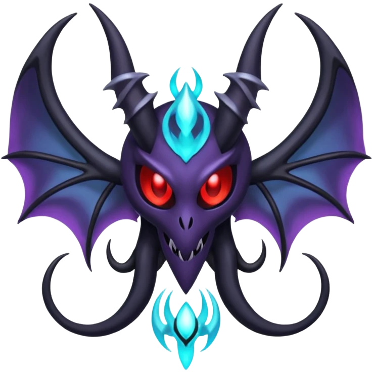 Gothic evil Darkrai-Lunala-Dhelmise-fusion emoji