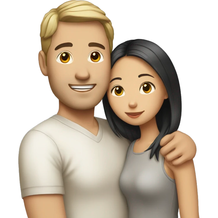white-guy-cuddles-asian-girl emoji