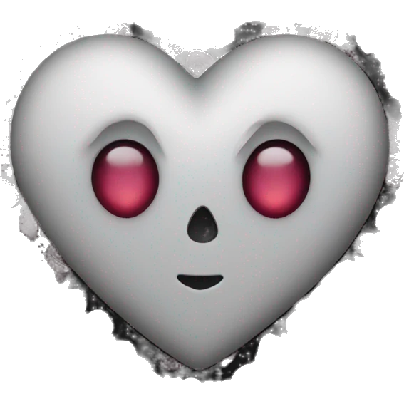 A gothic heart emoji