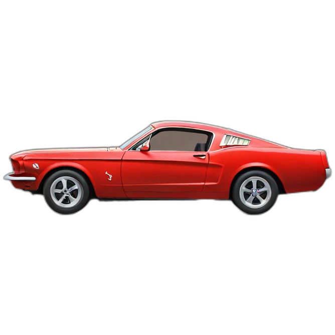 Red mustang emoji
