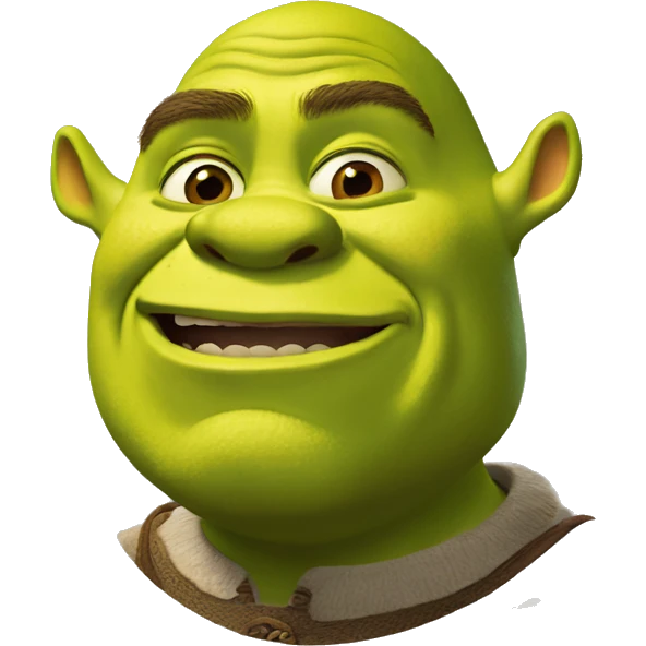 shrek qui fait le logobi emoji