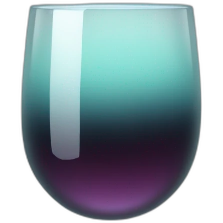 Glass with shadowy substance emoji