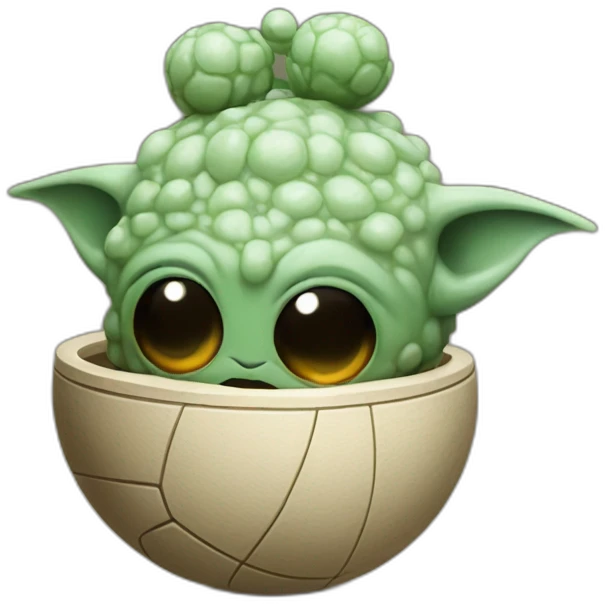 Grogu star wars plays balls emoji