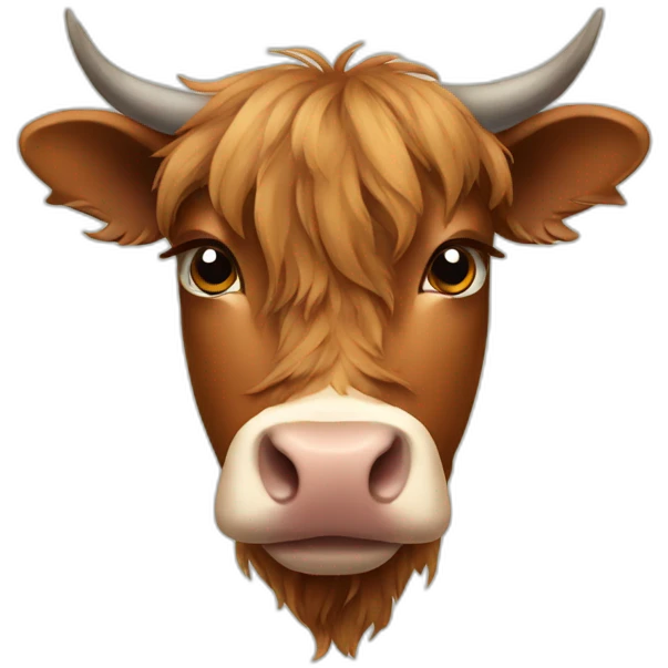 scottish cow emoji