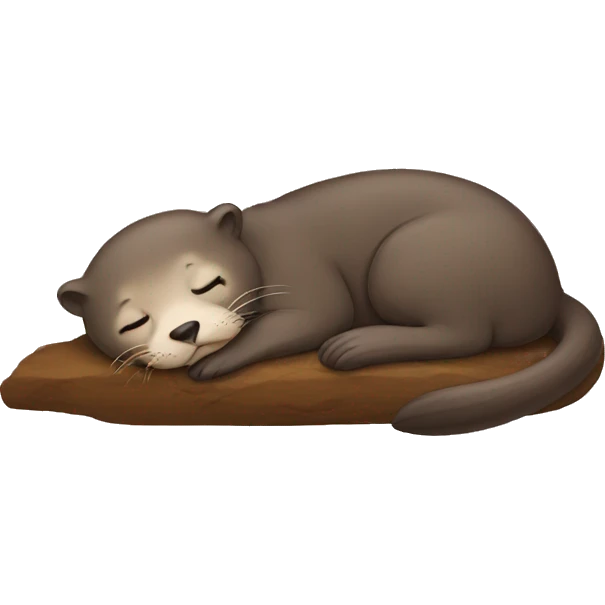 Sleep otter emoji