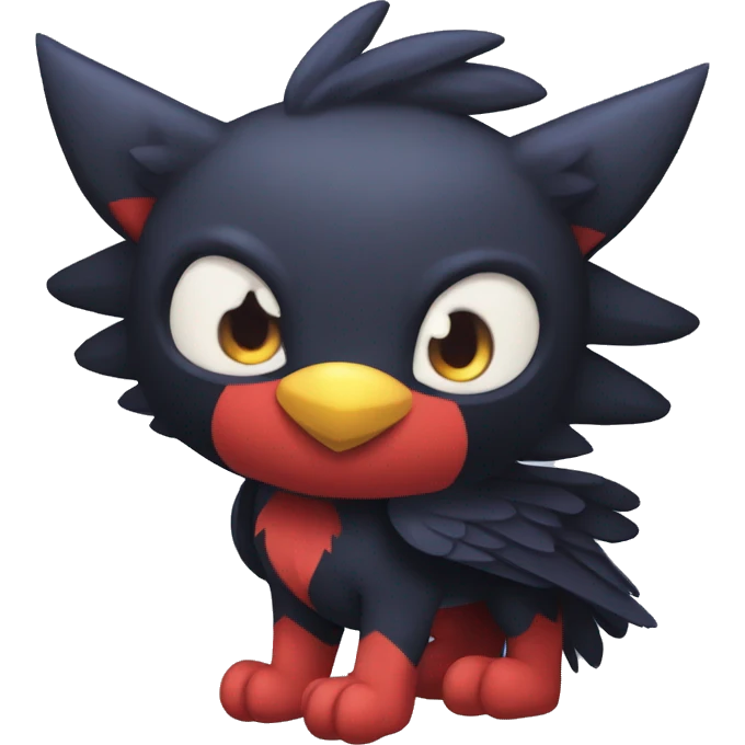 Corviknight Litten Poochyena emoji