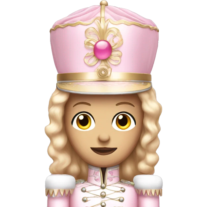 Light pink nutcracker doll emoji