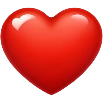 Vermillion heart emoji