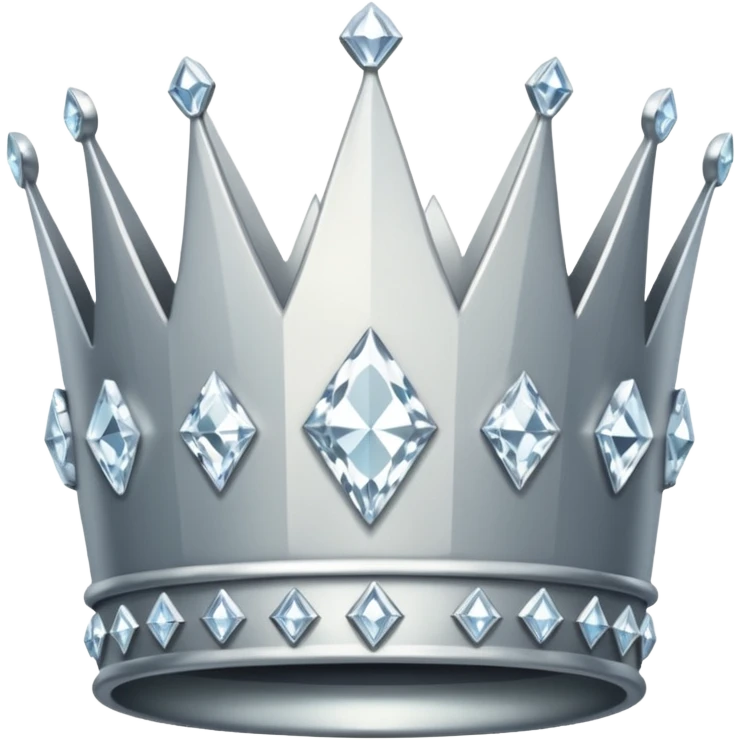 Sparkly diamond crown emoji